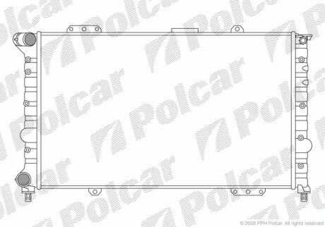 Радіатор охолодження 166 (936_), 09.98-06 Polcar 140708A2