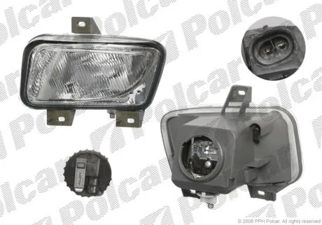 Фара передня, ALFA ROMEO 166, 98- Polcar 140729E