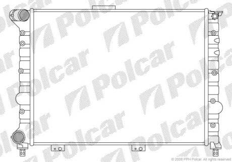 Радіатор охолодження, 156 (932_), 09.97-10 Polcar 140808A1
