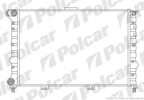 Радіатор охолодження, 156 (932_), 09.97-10 Polcar 140808A3