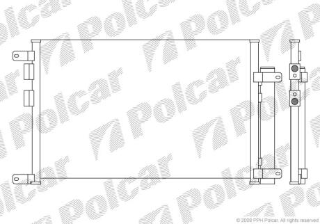 Радіатори кондиціонера Polcar 1408K8C2