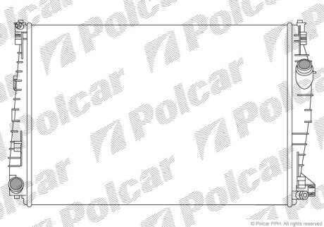 Радіатор охолодження, 159 (939_), 06.05-12 Polcar 1411081