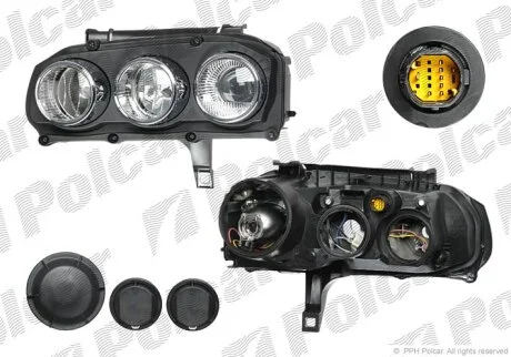Фара основна 159, 05- Polcar 1411102E