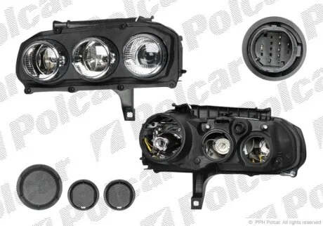 Фара основна 159, 05- Polcar 141110E