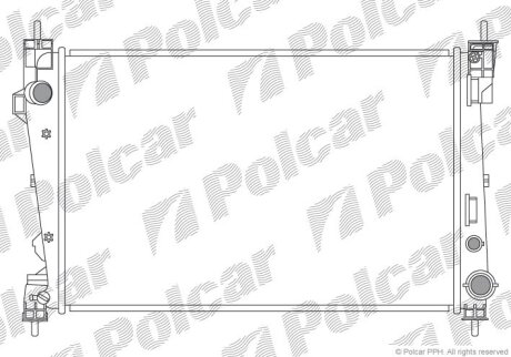 Радіатор охолодження, GIULIETTA (940_), 04 Polcar 1421082