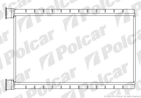 Радіатор обігріву, X3 (F25), 09.10-12.1 Polcar 2001N81X