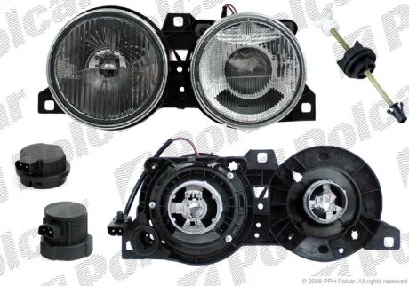 Фара основна, BMW 3 E30, 9.82- Polcar 2005093E