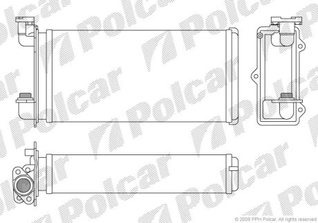 Радіатор обігріву, 3 E30 81-/87- Polcar 2005N81