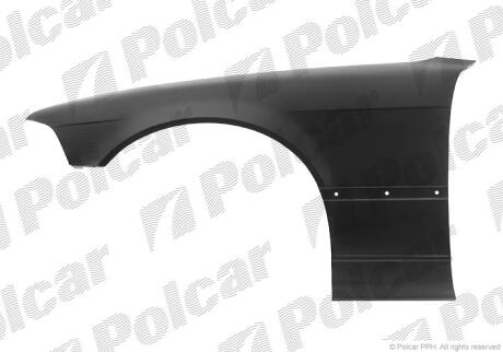 Крило переднє лівий BMW 3 E36 COUPE, 91- Polcar 20070111