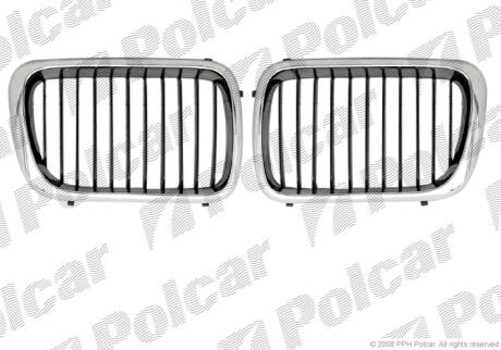 Решетка BMW	3 (E36), 12.90-03.00 Polcar 2007054
