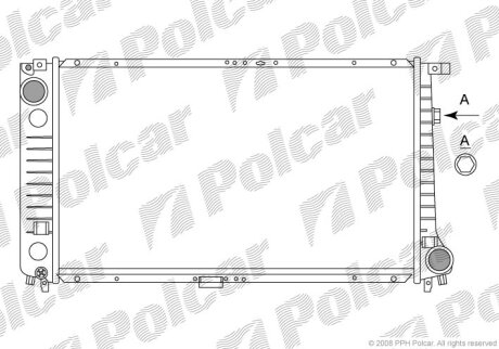 Радіатор охолодження, 3 Compact (E36), 01. Polcar 2007086