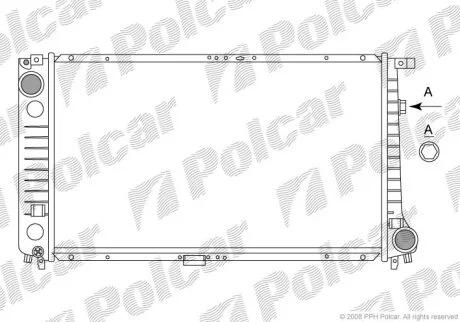 Радіатор охолодження, 3 Compact (E36), 01. Polcar 2007086