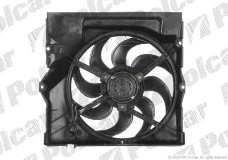 Вентилятор з корпусом / кронштейном BMW 3 E36 Polcar 200723W2
