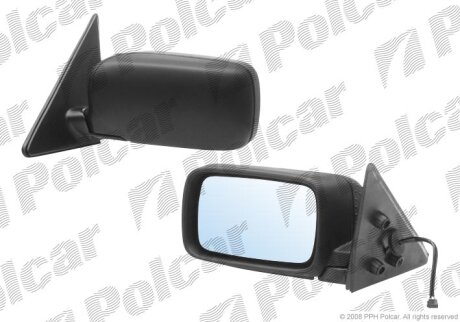 Дзеркало зовнішнє лівий, BMW E36 4-D 91-96 Polcar 2007514M