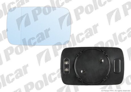 Вставка зовнішнього дзеркала лівий=правий, BMW E36/E34 91- Polcar 2007547M