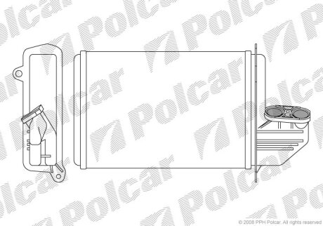 Радіатор обігріву, 3 E36 91- Polcar 2007N82