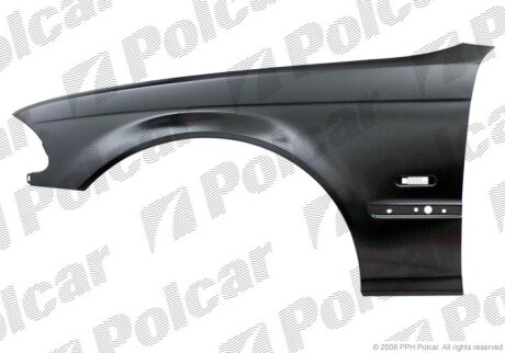 Крило переднє правий, BMW 3 E46 4.98- Polcar 200802J