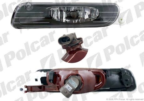 Фара передня, BMW3 E46 SDN/KB, 97- Polcar 2008294E