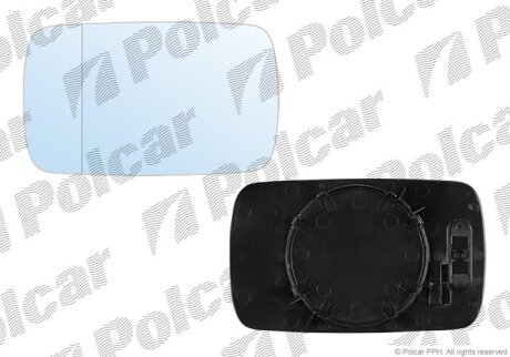 Вставка зовнішнього дзеркала лівий=правий, BMW3 E46 SDN/KB, 97- Polcar 2008542M