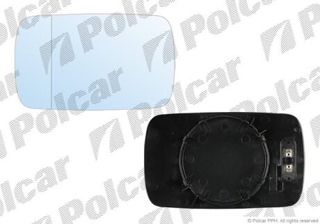 Вставка зовнішнього дзеркала лівий=правий, BMW3 E46 SDN/KB, 97- Polcar 2008545M