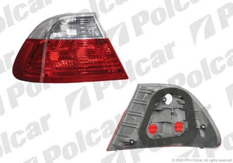 Ліхтар задній, BMW3 E46,COU/CAB,99- Polcar 200887KE