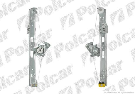 Склопідйомник електричний без електромотора BMW3 E46 SDN/KB, 97- Polcar 2008PSG4