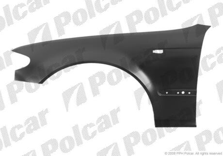 Крило переднє праве BMW 3 series (E46) SDN/KB, 2002- Polcar 200902