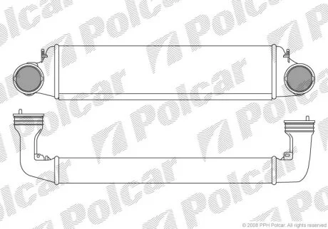 Радіатор повітря (інтеркулери), 3 Touring (E46), 06. Polcar 2009J82