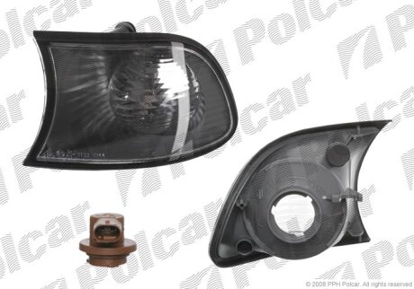 Вказівник повороту передній, BMW 3 E46 COMPACT02- Polcar 2010191U