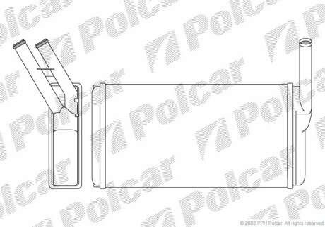 Радіатор обігріву 5 E28 80-87 Polcar 2013N81