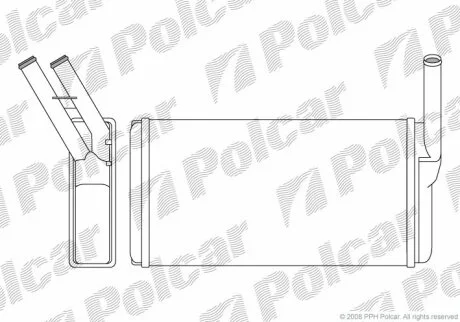 Радіатор обігріву 5 E28 80-87 Polcar 2013N81