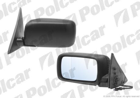 Дзеркало зовнішнє лівий, BMW 5 E34 4D Polcar 2015513M