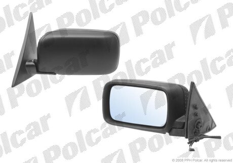 Дзеркало зовнішнє лівий, BMW 5 E34 4D 92-95 Polcar 2015514M