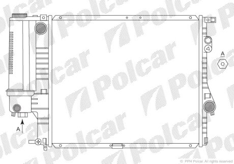 BMW 5 E-39 2.0, 2.5, 2.8 95--98 с расшир бачком Polcar 2016083