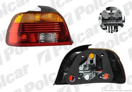 Ліхтар задній, BMW 5 E39, 96- Polcar 2016872E