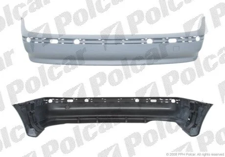 Бампер задній, BMW 5 E39, 96- Polcar 201696J