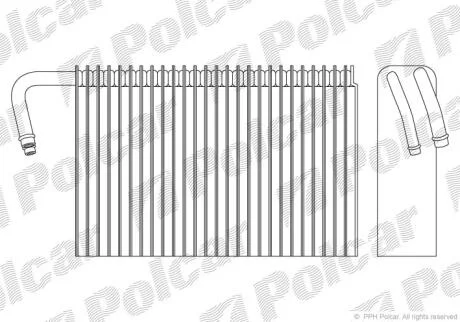 Випарник кондиціонера 5 (E39), 09.95-07.03 Polcar 2016P82
