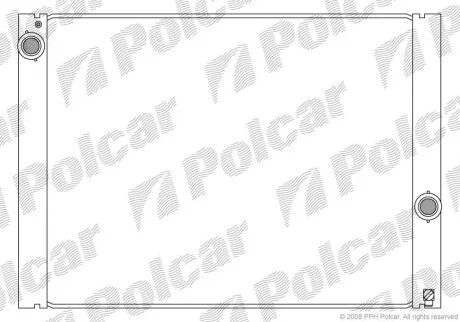 Радіатор охолодження, 5 (E60), 12.01-03.10 Polcar 2017082X