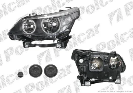 Фара основна, 5 E60/E61 03-10 Polcar 201709H