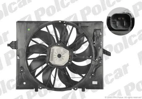 Вентилятори з корпусом / кронштейном Polcar 201723W2