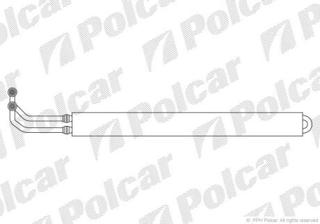 Радіатор масла, 5 E60/E61 03- Polcar 2017L83X