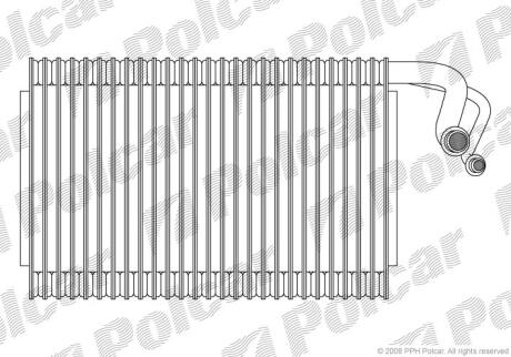 Випарник кондиціонера BMW 5 (E60, E60N)/6 (E63, E63N) -10 Polcar 2017P81
