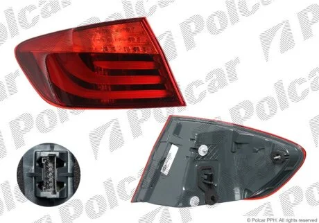 Ліхтар задній, 5 (F10/F11), 12.09- Polcar 201987H