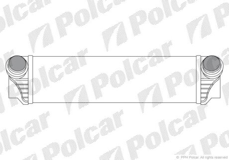Радіатор повітря (інтеркулери), 5 GT (F07) Polcar 2021J81X