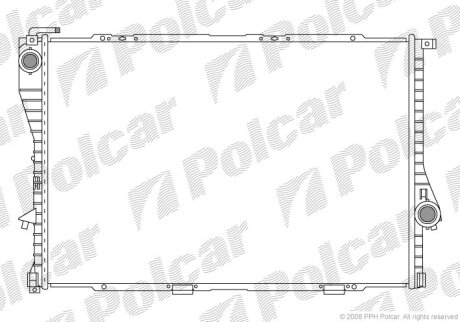 Радіатор охолодження, 7 (E38), 03.94-11.01 Polcar 2022081