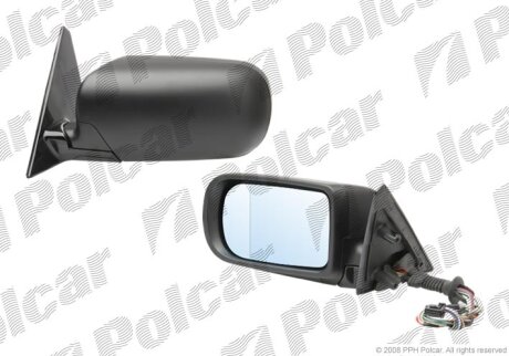 Дзеркало зовнішнє правий BMW 7 E38, 98- Polcar 2022528M