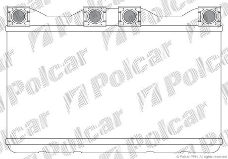 Радіатор опалювання салону BMW 7(E38) Polcar 2022N81