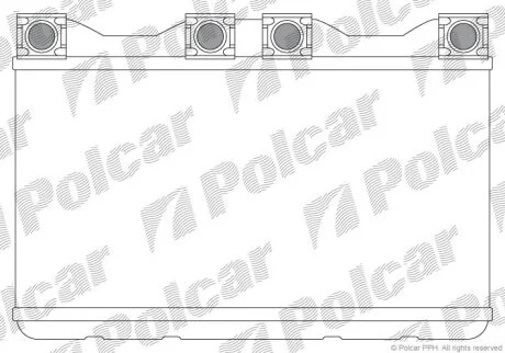 Радіатор опалювання салону BMW 7(E38) Polcar 2022N81