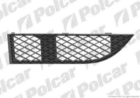 Решітка в бампері правий Polcar 2024272