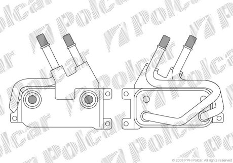 Радіатор масла, 7 E65/E66, 02- Polcar 2024L81X